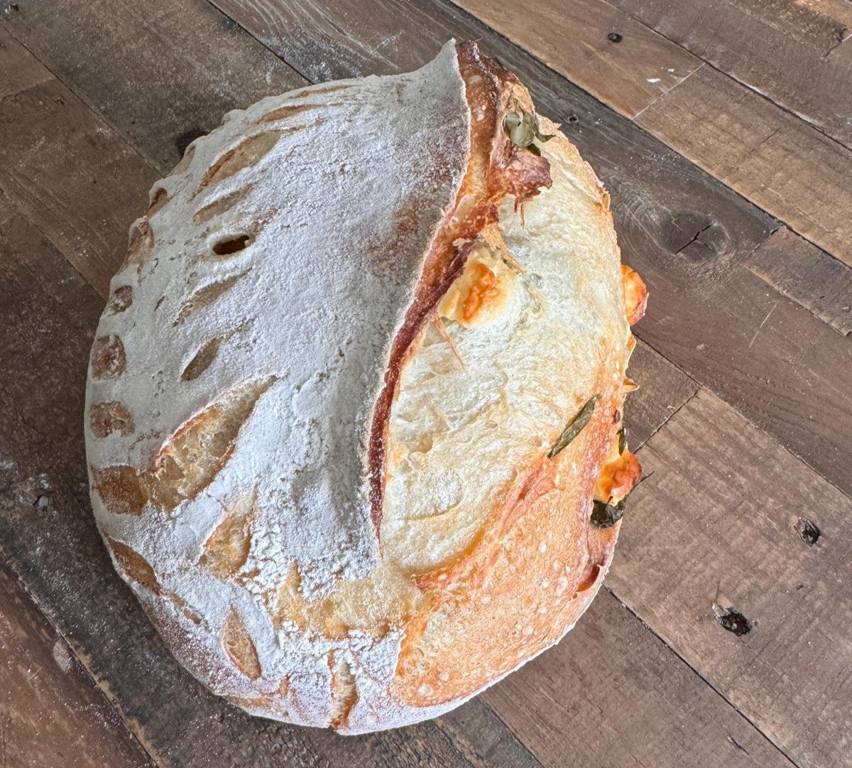 Sourdough with Feta and Herbs Bread